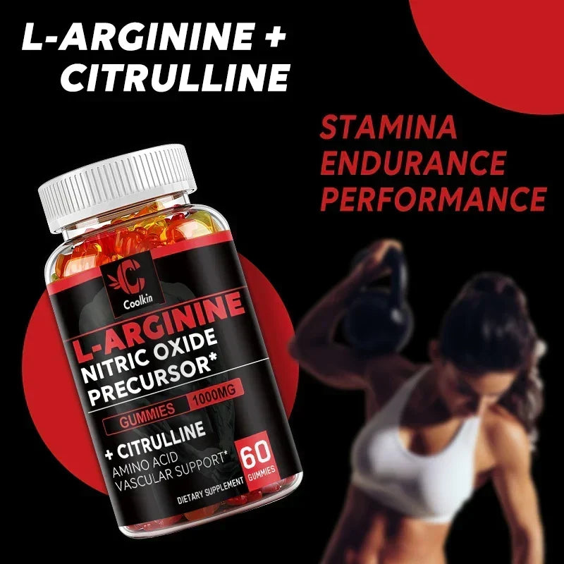 L-Arginine Vascular & Energy Support Gummies, 60 Gummies