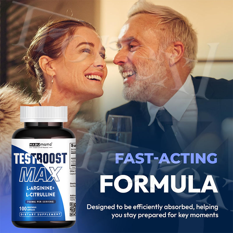 Men’s Vitality Support Tablets with L-Arginine & L-Citrulline, 100 Count