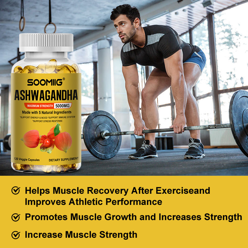 Organic Ashwagandha Stress & Energy Support Capsules, 60 Count