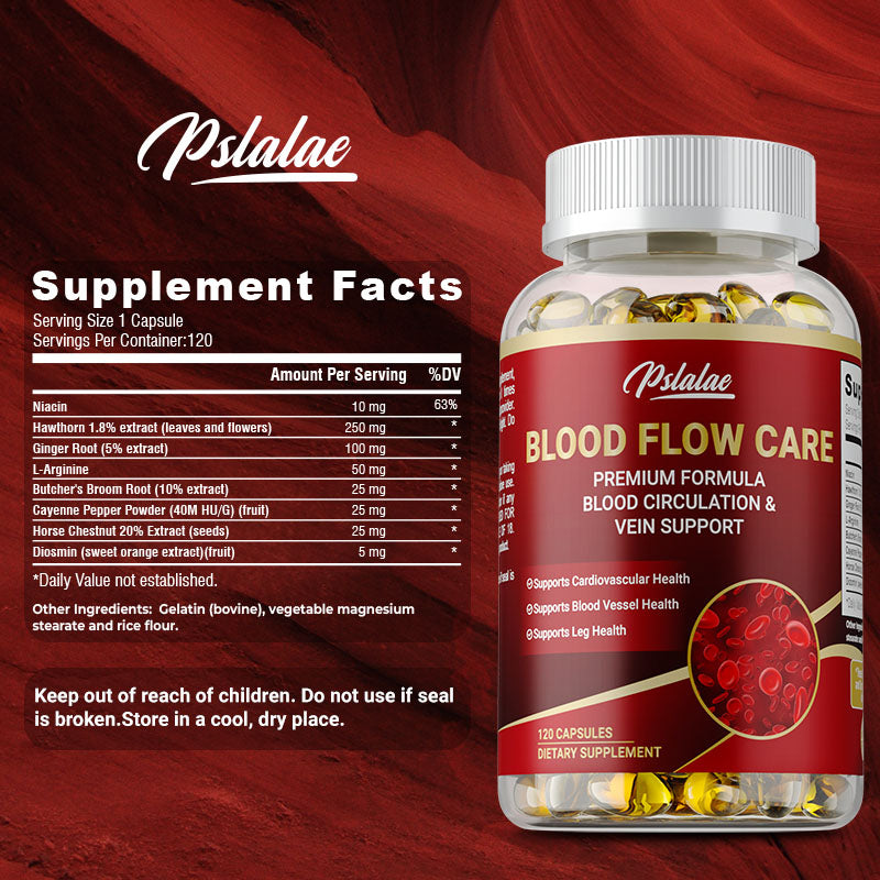 Blood Flow & Circulation Support Capsules, 120 Count