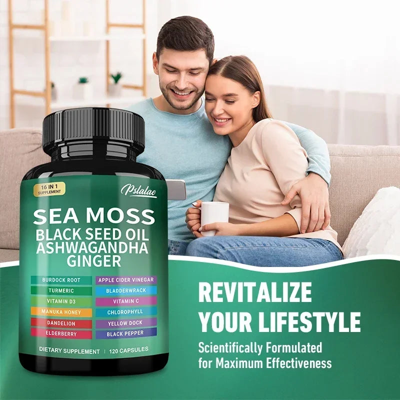 Sea Moss Wellness Support Capsules, 60 Count