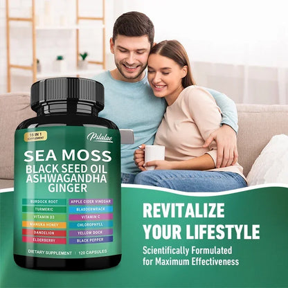 Sea Moss Wellness Support Capsules, 60 Count