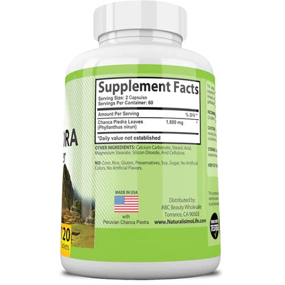 Chanca Piedra Urinary Tract Support Capsules, 60 Count