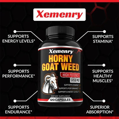 Men’s Vitality Support Capsules with Horny Goat Weed, 60 Count