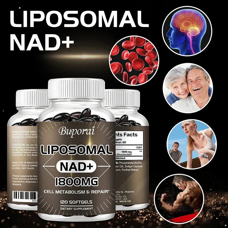Liposomal NAD Cellular Energy Support Capsules, 60 Count