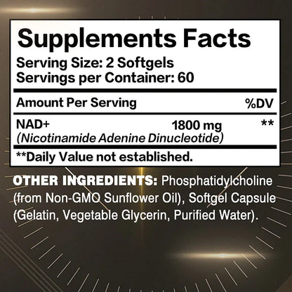 Liposomal NAD Cellular Energy Support Capsules, 60 Count