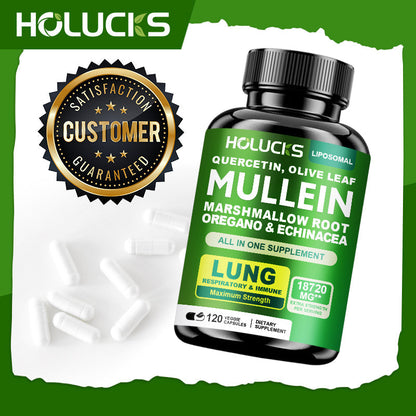 Mullein Leaf Respiratory Support Capsules with Vitamin C, 120 Count