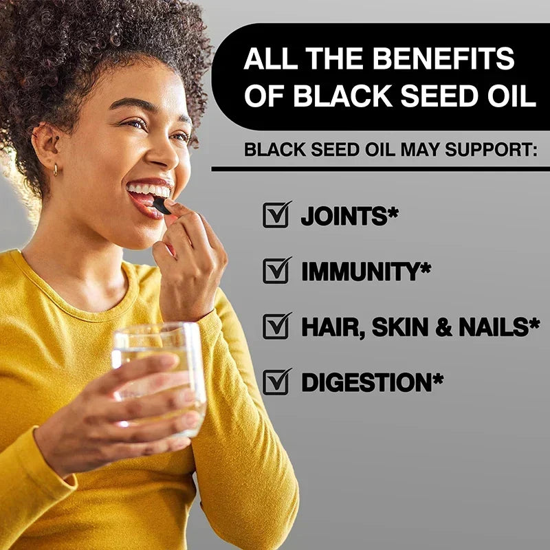 Black Seed Oil Wellness Support Capsules, 60 Count