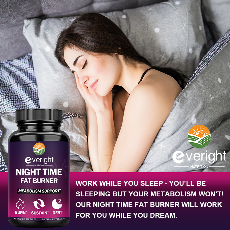 Nighttime Wellness Capsules with Green Coffee Bean Extract, Adult Dietary Supplement 60 Count