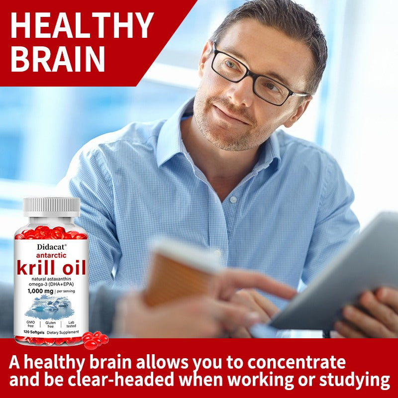 Antarctic Krill Oil Omega-3 Softgels, 120 Count