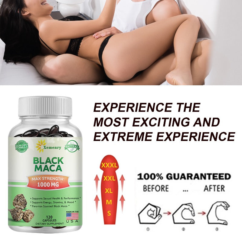 Black Maca Root Energy & Performance Support Capsules, 60 Count