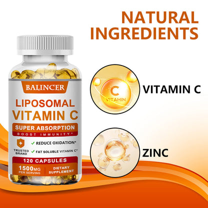 Liposomal Vitamin C with Zinc Capsules, 120 Count
