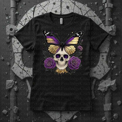 Gothic Floral Skulls Bees PNG Bundle | Special Effects, 300 DPI (Digital Download)